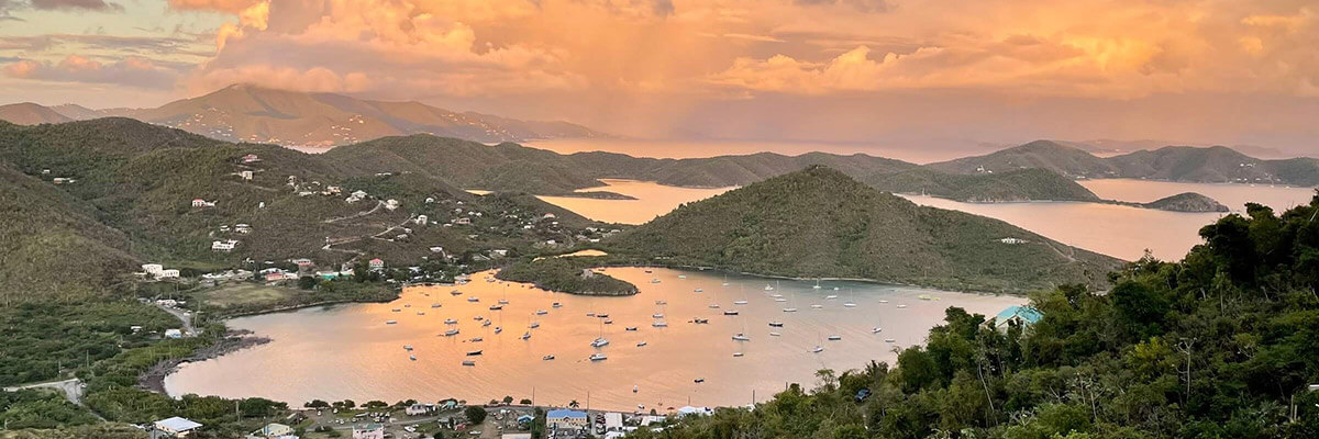 View of Coral Bay from the Villa