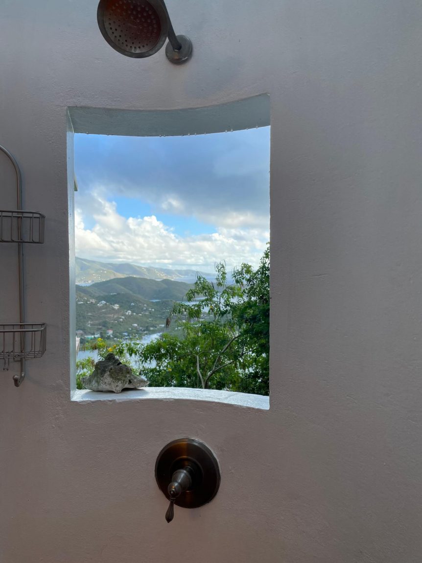 Outdoor Shower with a View